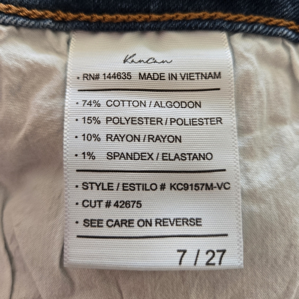 New. KanCan Jeans Women Size 27 / 7 Skinny Ankle - Picture 4 of 4